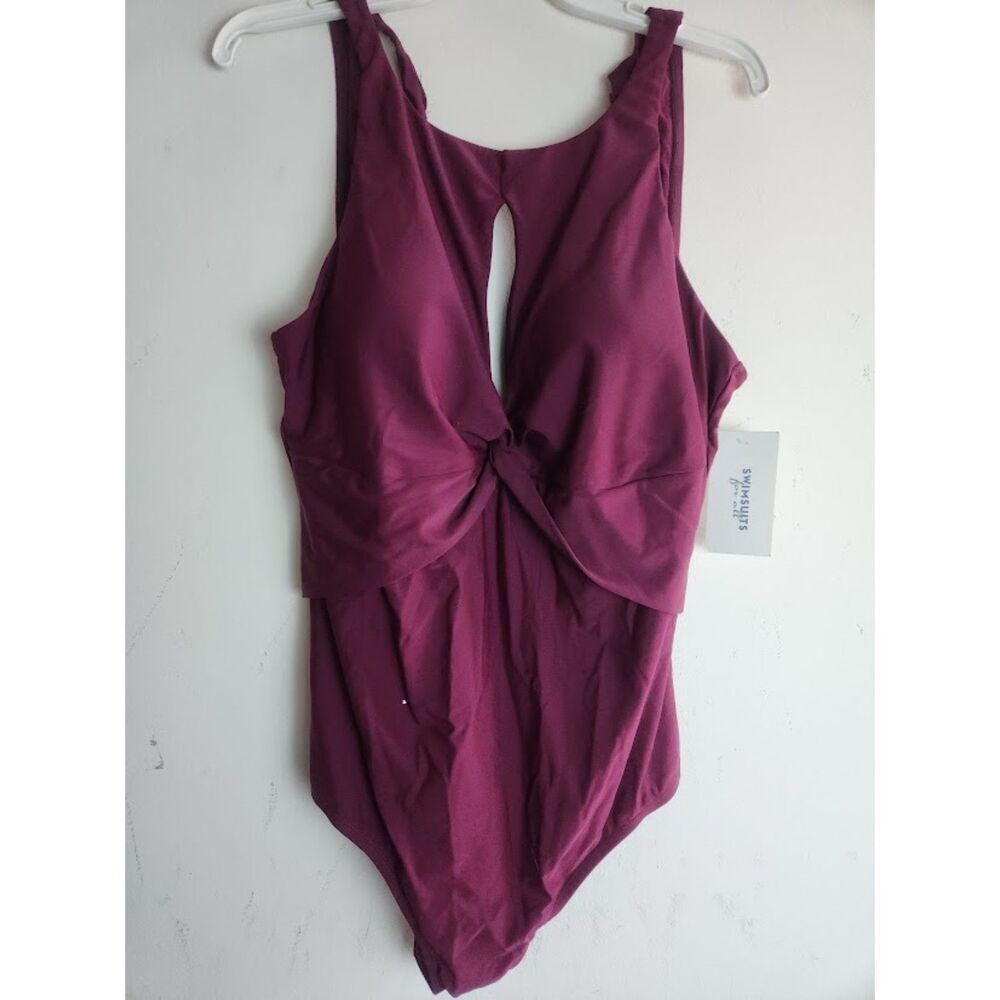 Swimsuits For All Purple One Piece